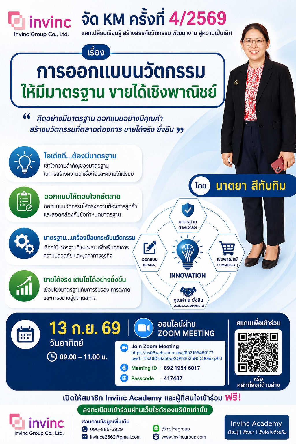 การออกแบบนวัตกรรมให้มีมาตรฐาน ขายได้เชิงพาณิชย์