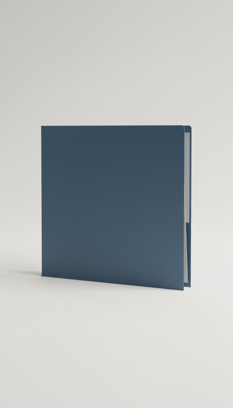 Executive Blue Presentation Folder